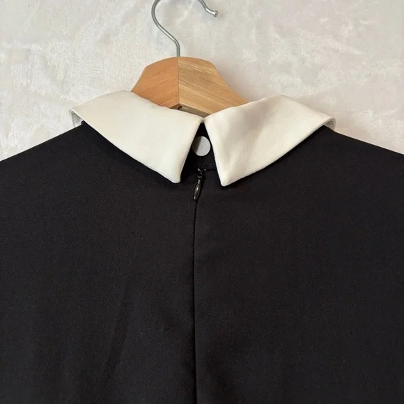 Victoria Beckham Target women black white Bunny Collared long sleeve Dress small - Picture 9 of 11
